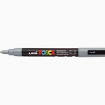Posca Fine Tip Grey Conical Marker