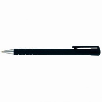 Black Medium Tip Retractable Ballpoint Pen