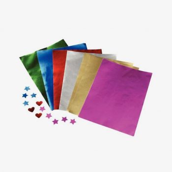 Set of 100 A4 Single-Sided Metallic Sheets