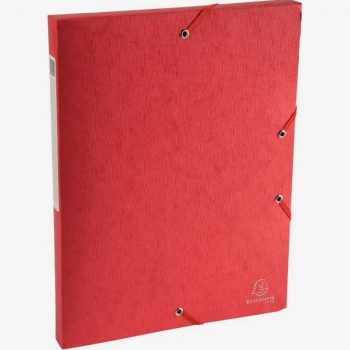 Exabox Scotten Glossy Cardboard Filing Box, 25 mm Spine, Red