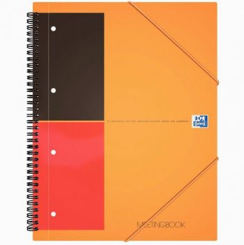 Cahier orange Oxford Notebook 160 pages format A4+ 80g 23 x 29,7 cm Ligné 6 mm