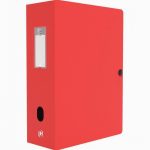 Boite de classement MEMPHIS en polypropylène, dos de 100 mm, coloris rouge