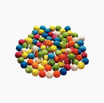 Pack of 100 colored cellulose balls, 18 mm diameter