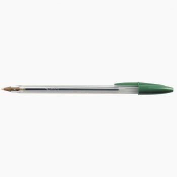 Boite de 50 stylos bic cristal pointe moyenne vert