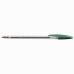 Stylo bille Cristal pointe moyenne vert