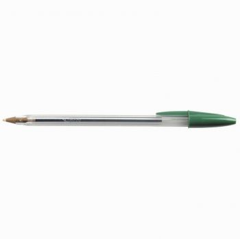 Stylo bille Cristal pointe moyenne vert