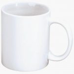 Set of 6 porcelain coffee mugs