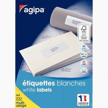 Boîte de 2100 étiquettes multi-usages blanches 70x42mm