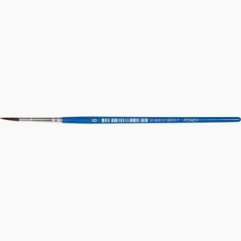 Set of 10 Pony Hair Paintbrushes No. 8