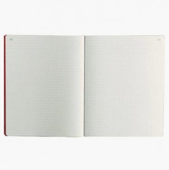 Notebook, 80 numbered sheets, 5x5 grid, size 32 x 25 cm