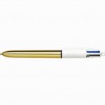 Stylo bille 4 couleurs shine or