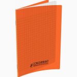 Conquerant Orange Notebook, 60 Sheets, 17x22 cm, 90gsm, Seyès Ruled