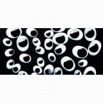 Pack of 100 self-adhesive oval googly eyes