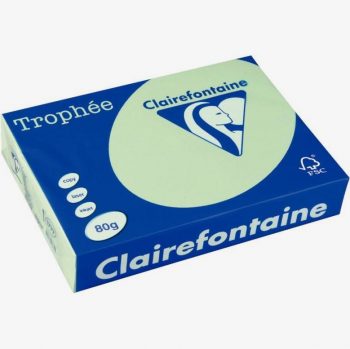 Pack of 500 sheets, A3 80gsm green golf paper, TROPHEE CLAIREFONTAINE