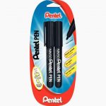 Pack of 2 Black Cone-Tip Permanent Markers