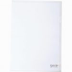 Pack of 25 transparent recyclable polypropylene corner pockets