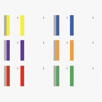 Set of 10 Sales Receipt Pads, Assorted Colors