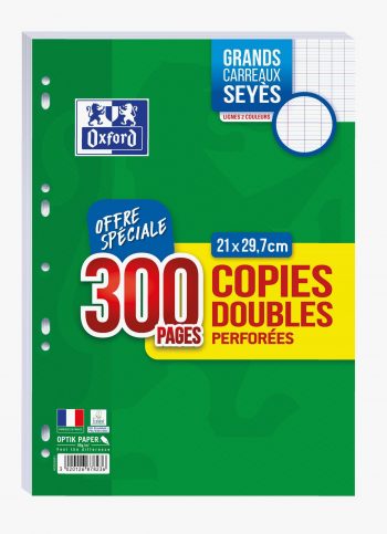 300 pages de copie double seyes A4