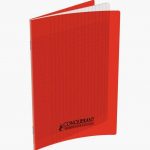 Cahier rouge Conquerant 96 pages 17 x 22 cm 90g Seyès