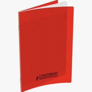 Cahier rouge Conquerant 96 pages 17 x 22 cm 90g Seyès