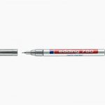 Permanent Paint Marker E 780 Fine Tip Silver Banded