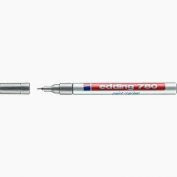 Permanent Paint Marker E 780 Fine Tip Silver Banded