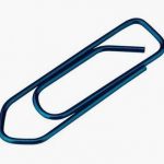Pack of 100 multicolored 25mm paper clips
