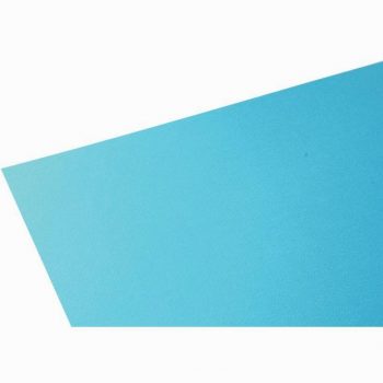 Set of 10 turquoise drawing paper sheets, 50x65 cm, 160 gsm