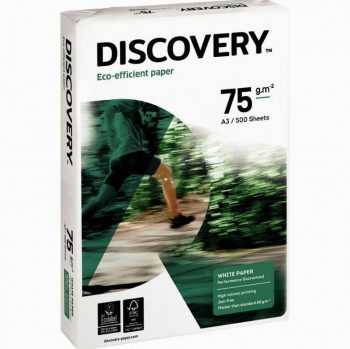 Pack of 500 sheets of white A3 paper 75g DISCOVERY