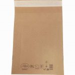 Pack of 50 air bubble padded paper envelopes 150 x 250 mm with 60 mm gusset