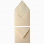 Paquet de 20 enveloppes Pollen Clairefontaine format 14 x 14 cm 120g ivoire