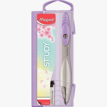 Maped Pastel Study Drawing Compass with Extra Leads
