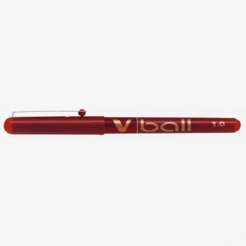 Large Tip V-Ball 0.1mm Red Roller Pen by Pilot
