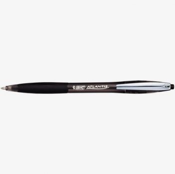 Atlantis Soft Retractable Black Pen