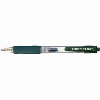 K3 retractable green gel ink pen