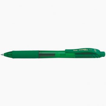 Pentel BL107 Retractable Green Gel Ink Rollerball Pen, Medium Tip 0.7mm