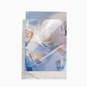 Pack of 100 perforated polypropylene sleeves 9/100