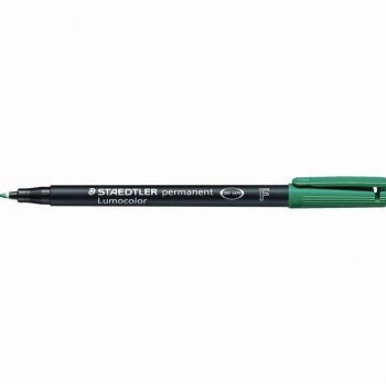 Permanent Green Marker Lumocolor 0.6mm