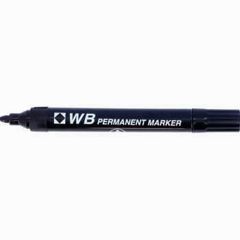 Black Bullet Tip WB Permanent Marker