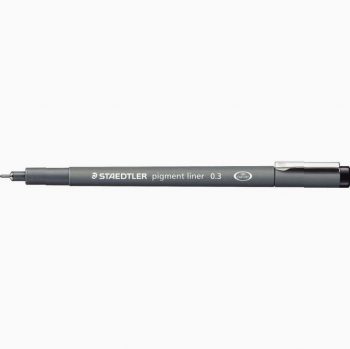 Pigment Ink Fine Liner Pen 0.3 mm Black