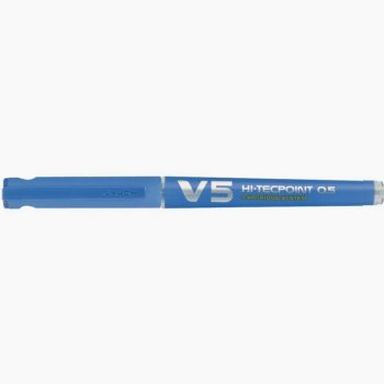 Pilot V5 Hi-Tecpoint Rechargeable Fine Tip 0.5mm Blue Roller Pen