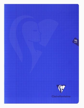 Mimesys cahier piqué polypro 24x32cm 96p séyès Bleu Clairefontaine