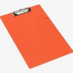 plaque-porte-orange-bloc-plastique-en-a4-229973-1