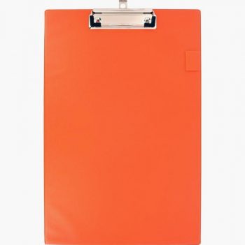 Plaque porte bloc en plastique A4+ orange