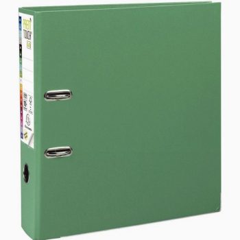 PREM'TOUCH Plastic Lever Arch File, A4 Maxi Size, 8 cm Spine, Medium Green