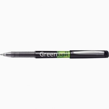 Roller Greenball plastique recyclé pointe moyenne noir Pilot