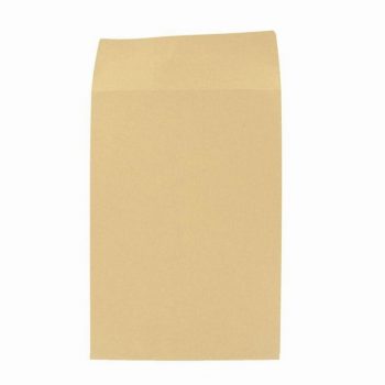 Paquet de 250 pochettes kraft brun 3 soufflets 229x324 120g/m² bande de protection