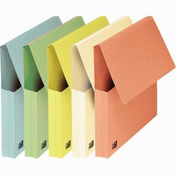 Paquet de 50 pochettes VIP à rabat, format 24x32 cm, coloris pastel assortis