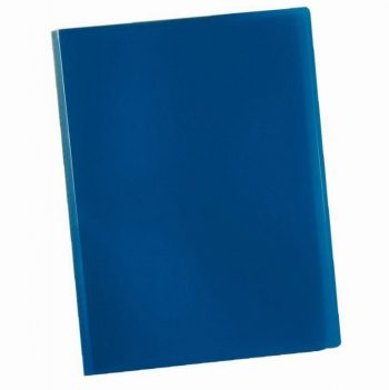 Soft Polypropylene Display Book, 40 Pockets, Blue