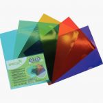 Pack of 25 assorted colored polypropylene corner sleeves, recyclable